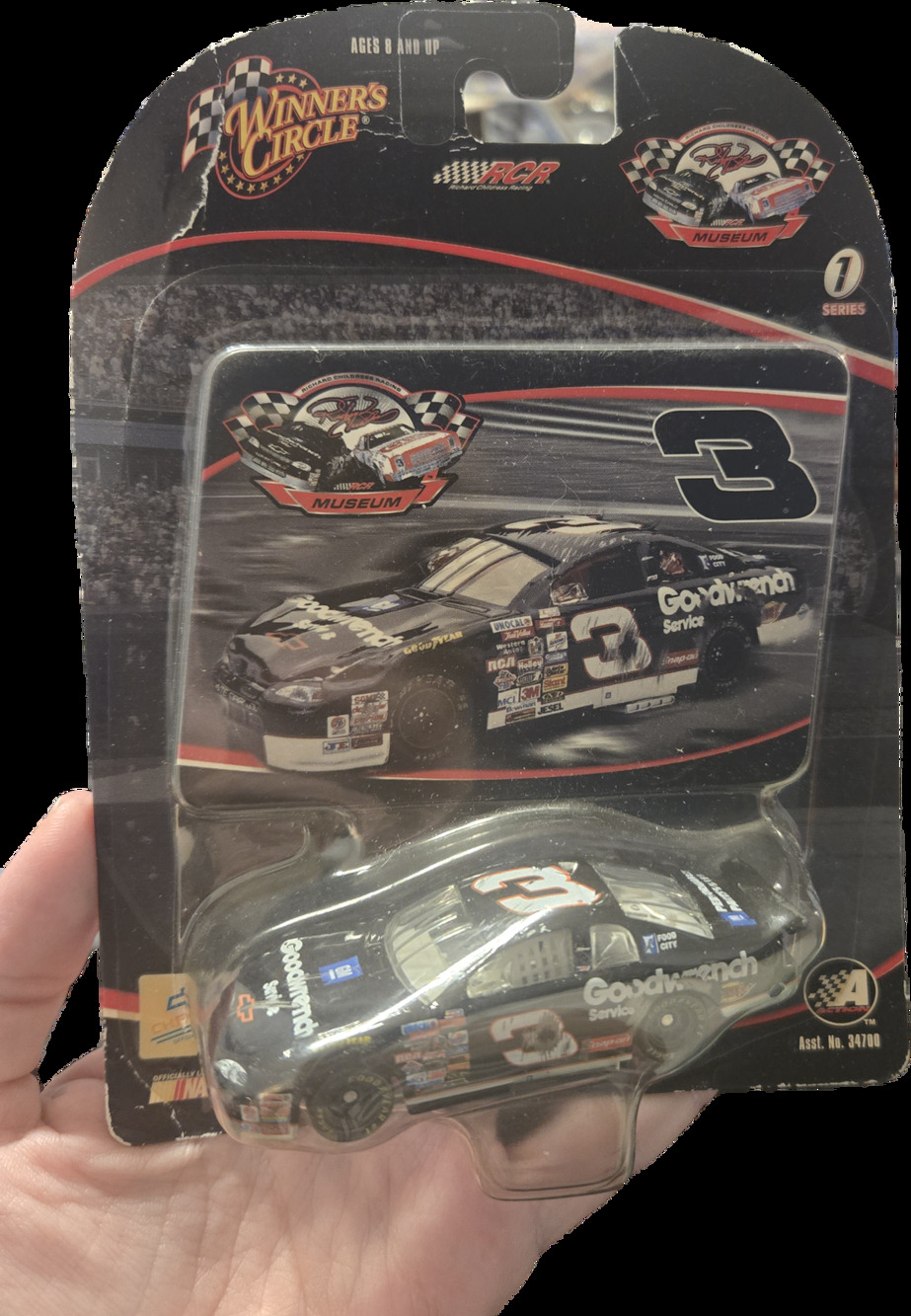 Dale Earnhardt #3 Goodwrench Wrecked Version RCR Museum Series 1:64 Sealed